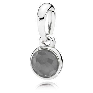 Pandora June birthday droplet sterling silver moonstone pendant item# 390396MSG
